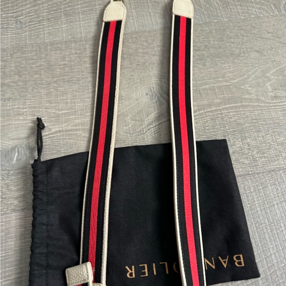Bandolier Cream and Black Phone Case with Strap - Picture 5 of 11